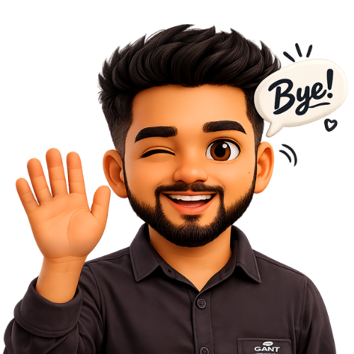 Abhishek Uniyal 3D Cartoon Avatar - Bye!